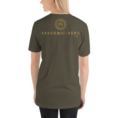 "PANDEMIC - HERO - 3" Short-Sleeve Unisex T-Shirt