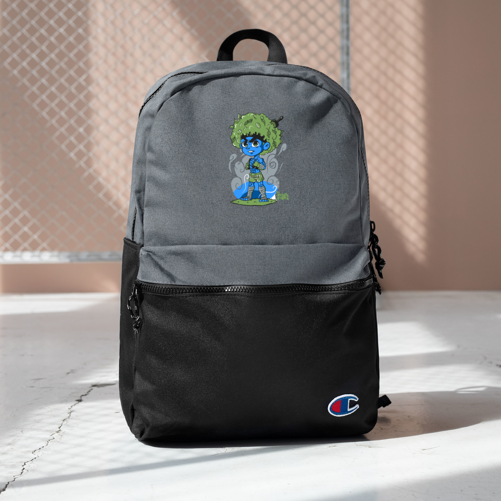LAZE KUSH Embroidered Champion Backpack